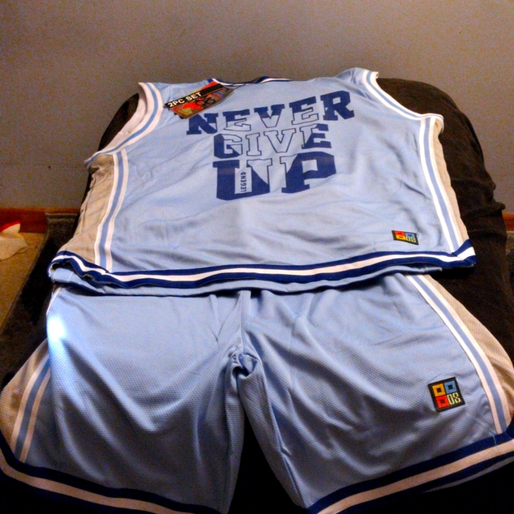 Mens XL Jersey Shorts Set